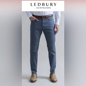 Ledbury Men's Charcoal Gray Twill Pants